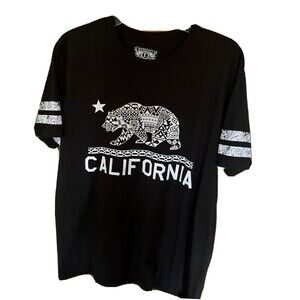 Rare California Republic Bear Men's L tee Crew Neck